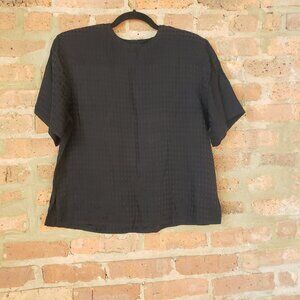 Vintage Morelle 100% silk short sleeved blouse